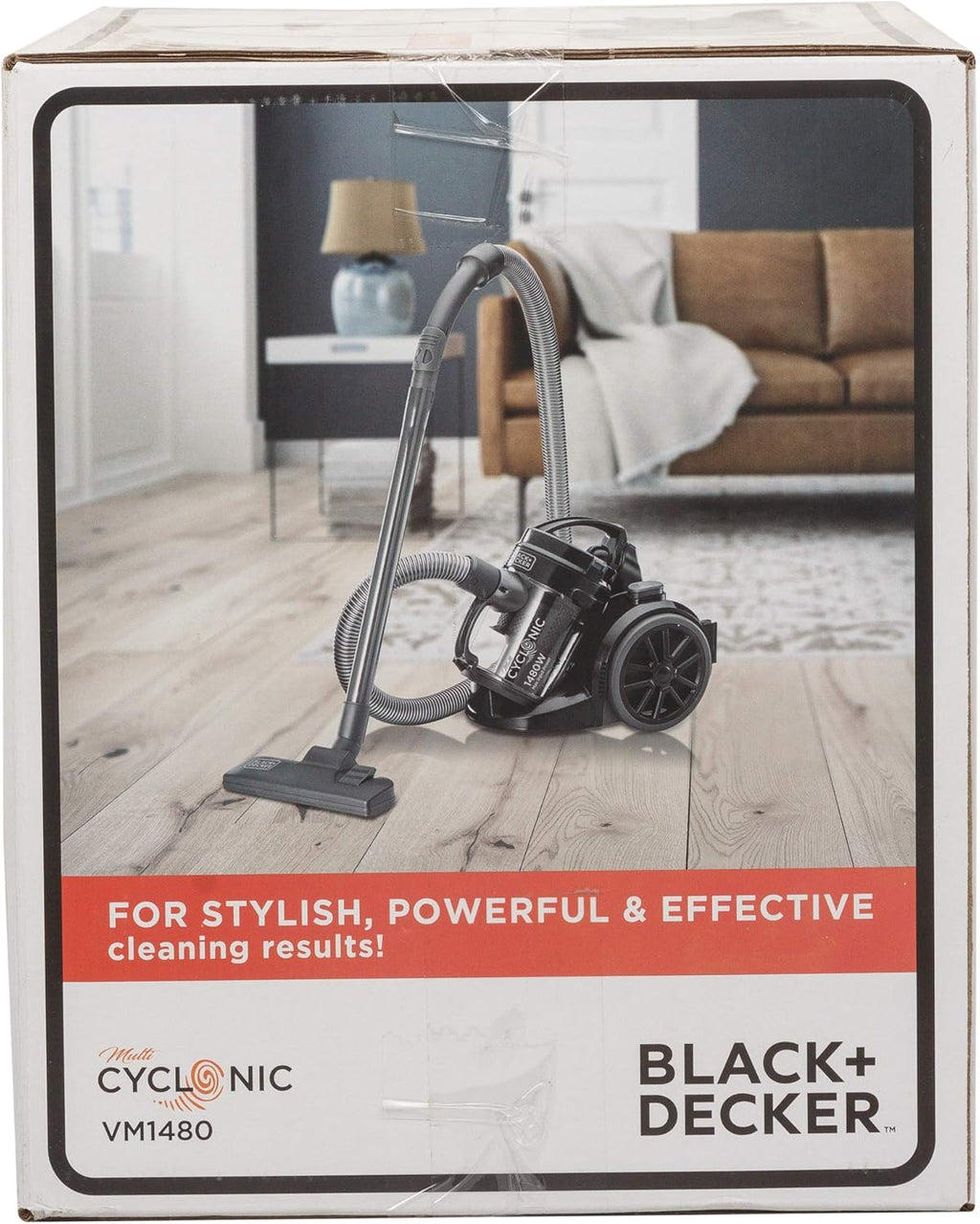 Black & Decker 1400W Bagless Multicyclonic Canister Vacuum Cleaner | Black