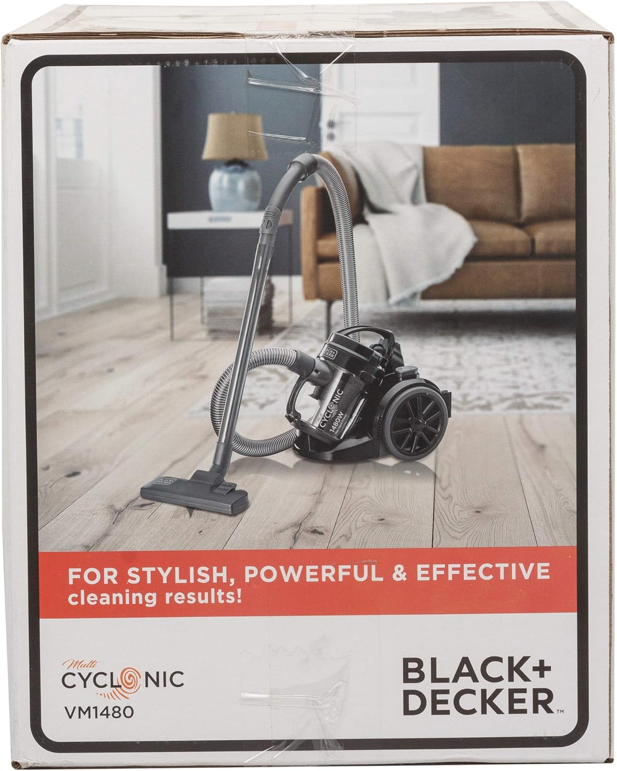 Black & Decker 1400W Bagless Multicyclonic Canister Vacuum Cleaner | Black