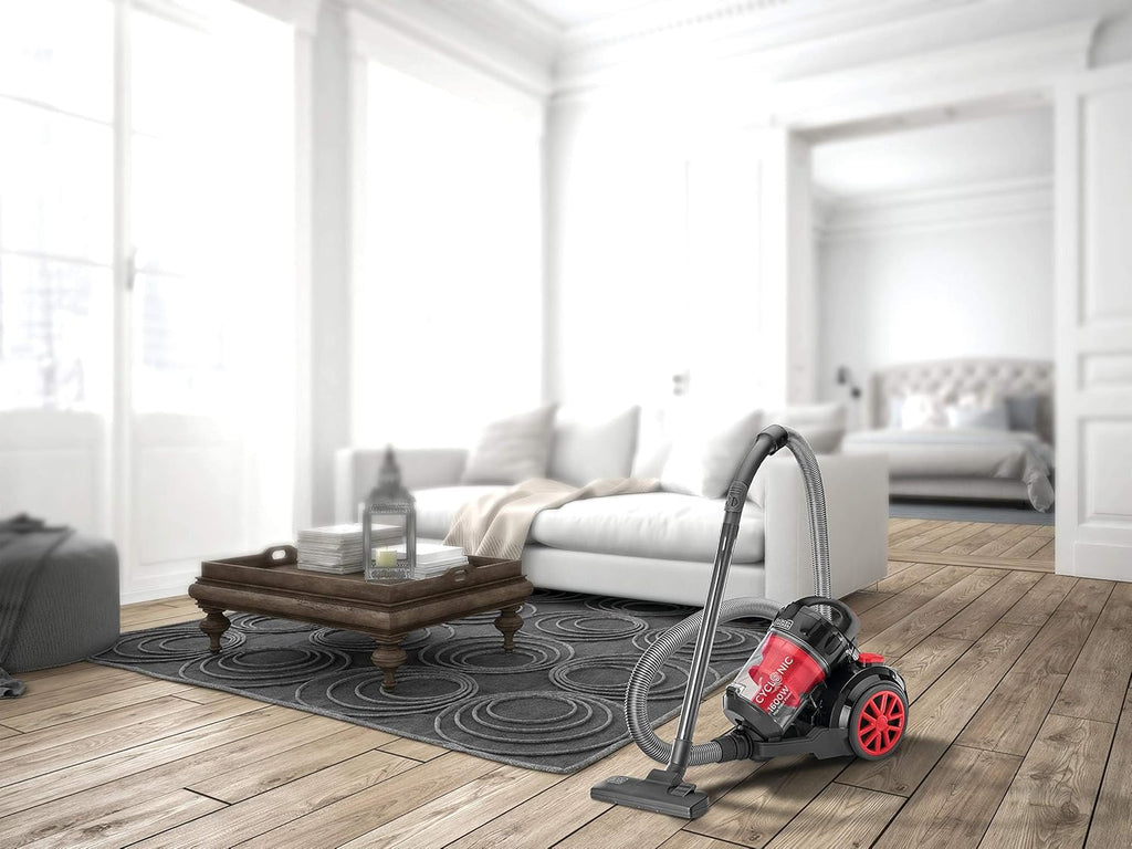 Black & Decker 1600W Bagless Cyclonic Canister Vacuum Cleaner, Multi Color