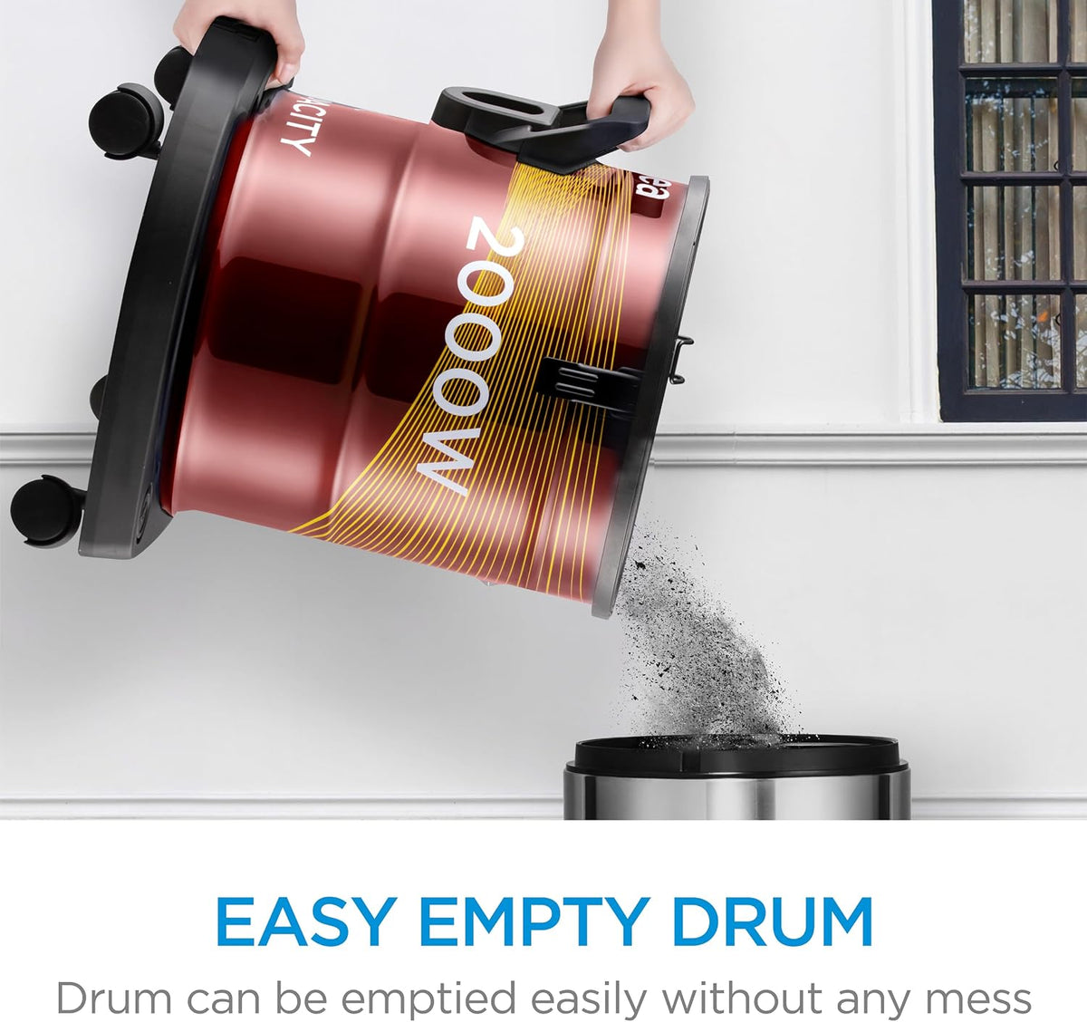 Midea Drum Vacuum Cleaner 2000 Watts , 21 Liters