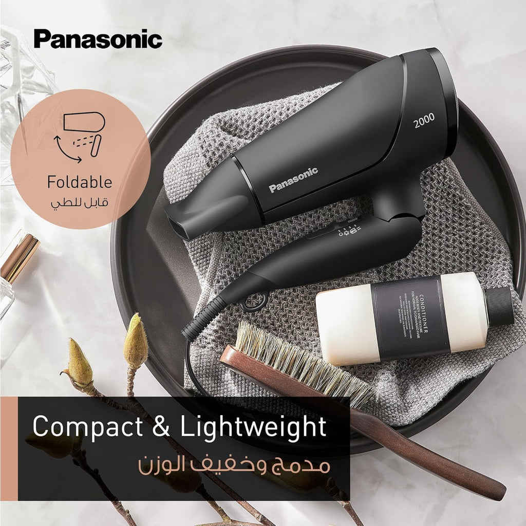Panasonic Hair Dryer 2000W With 11Mm Concentrator Nozzle | Black