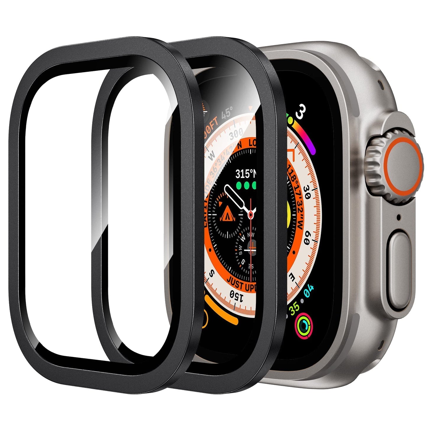 Anank Aluminum Frame + Glass Guard 49mm | Titanium Black