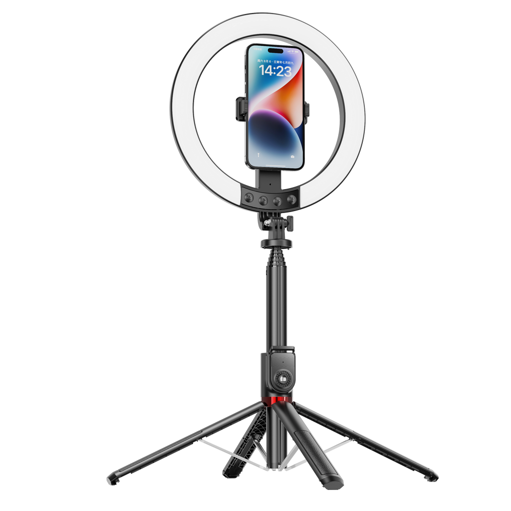 LZEL Vlog Lumexpod 10" Rgb Selfie Ring Light Kit With 2.3m Tripod Stand And Wireless Remote