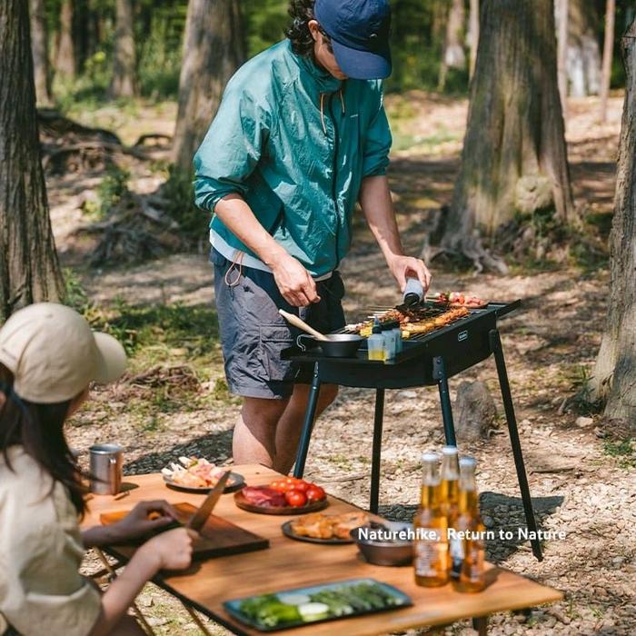 Naturehike (Moyan) Multi-functional Vertical Barbecue Grill | Black