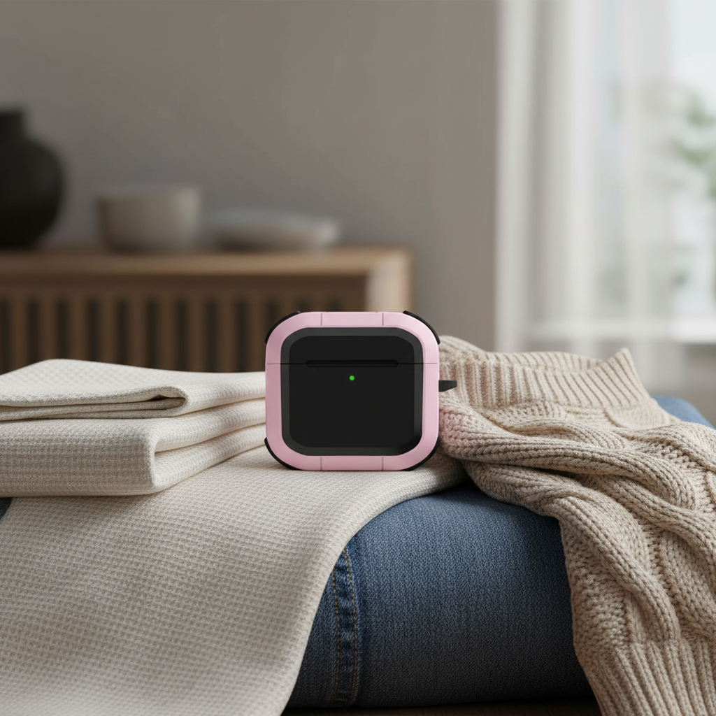 LZEL Airpods 4 Aurum Guard Max Hard PC+TPU Case | Pink/Black