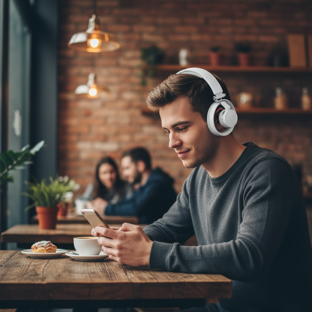 LZEL Sonique Tune True Wireless Stereo Headphones | Light Gray