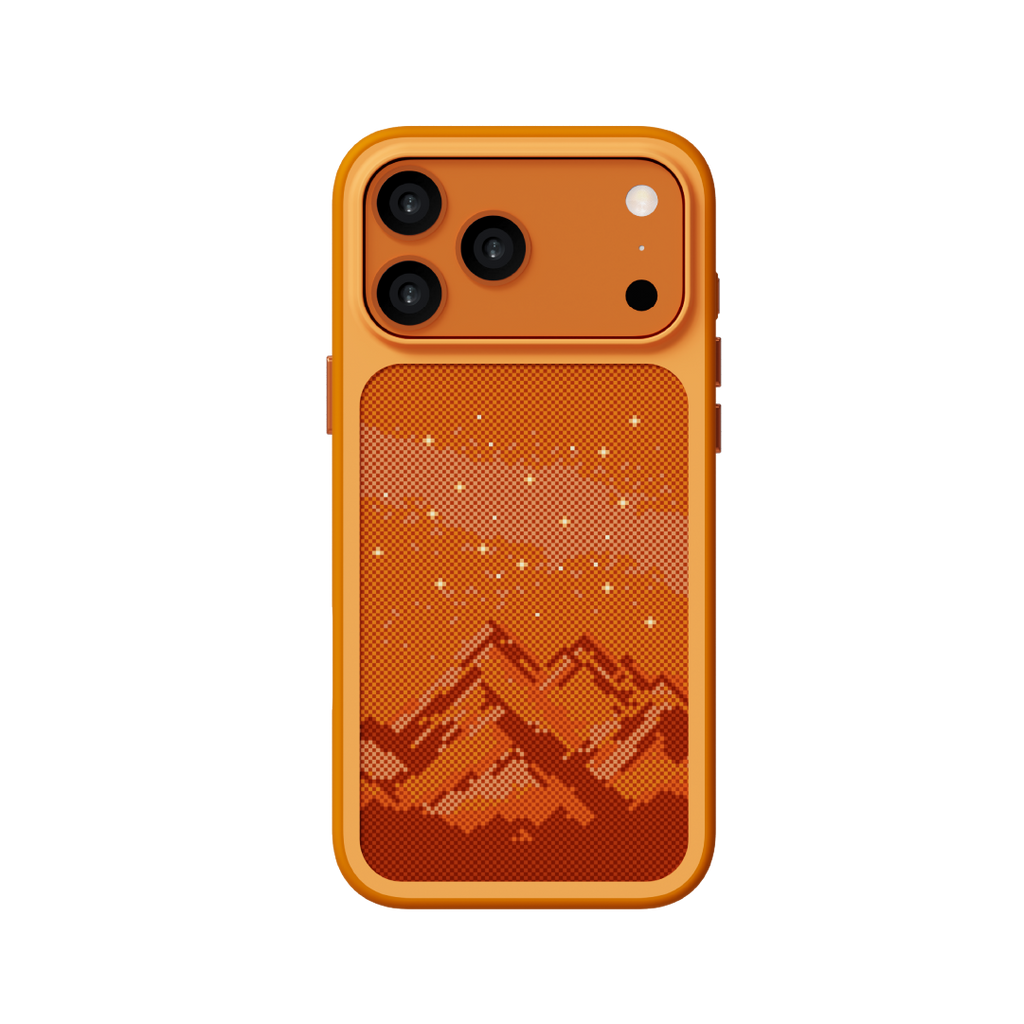 LZEL Mountain Pattern Case With Magsafe For IPhone 17 Pro | Orange