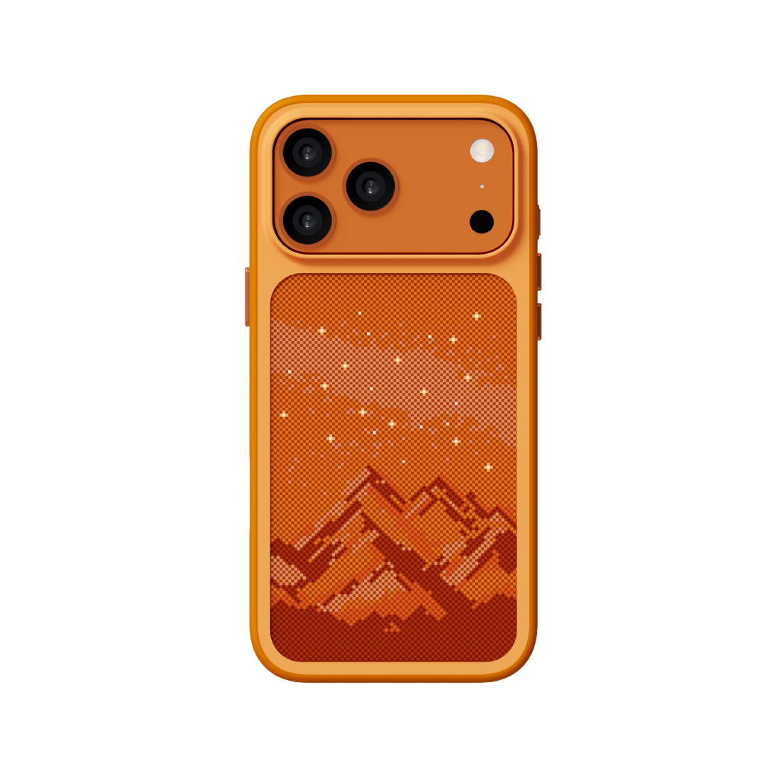 LZEL Mountain Pattern Case With Magsafe For IPhone 17 Pro | Orange