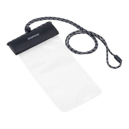 Momax Waterproof Pouch with universal neck strap | Space Grey