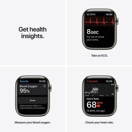 Apple Watch Series 7 GPS + Cellular, 41mm Graphite Stainless Steel Case with Graphite Milanese Loop