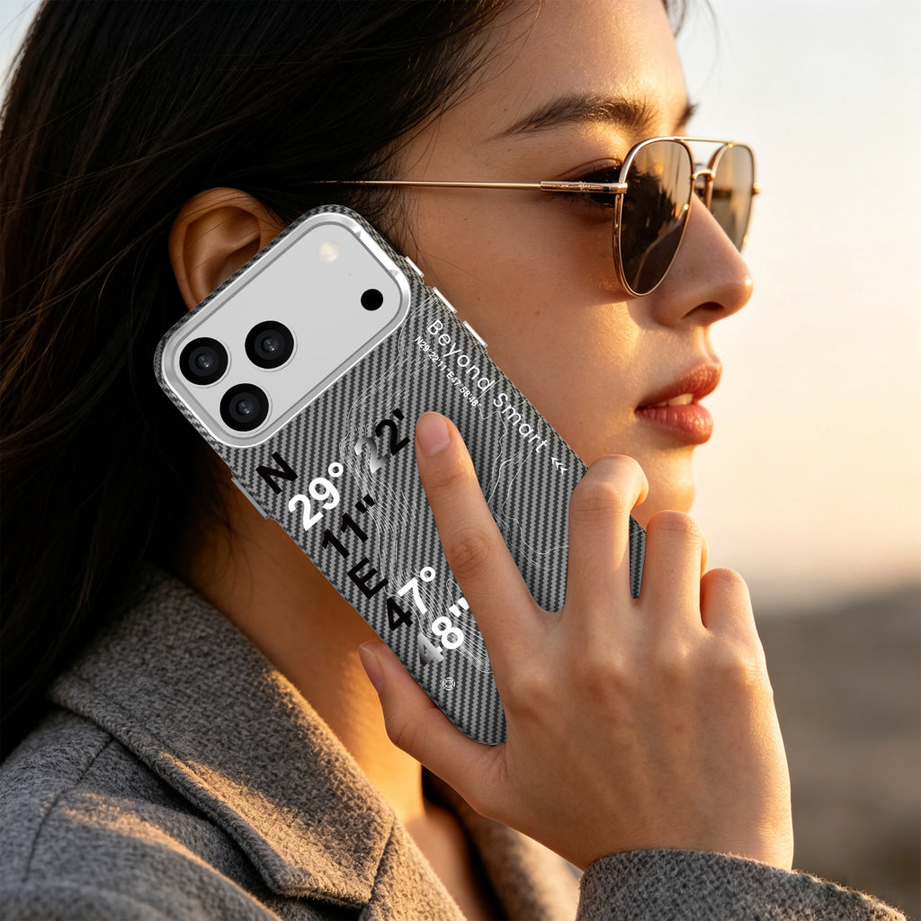 aslitec Geomag Armor Metal Accents Magsafe Case Wit Coordinates Design Case For iPhone 18 Pro Max