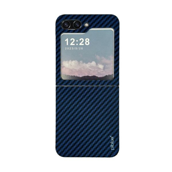 Piblue Case For Samsung Z Flip 5 Carbon | Blue