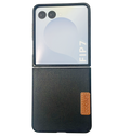 Coblue Leather Grain Drop-Proof Case for Samsung Galaxy Z Flip 7 | Black