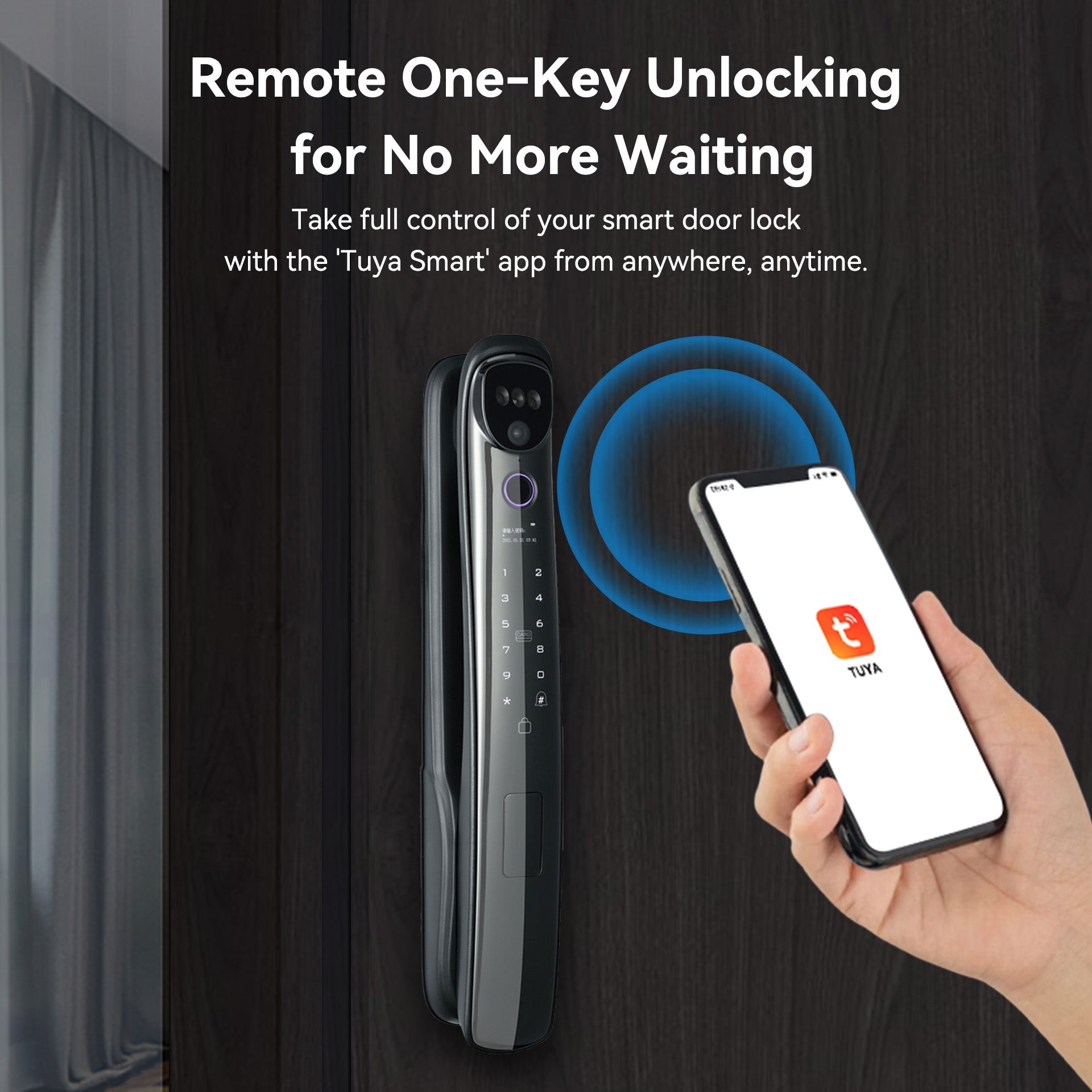 LZEL Smart Door Lock Model ZMH003 | Fingerprint, Password, Card & Optional Face Recognition