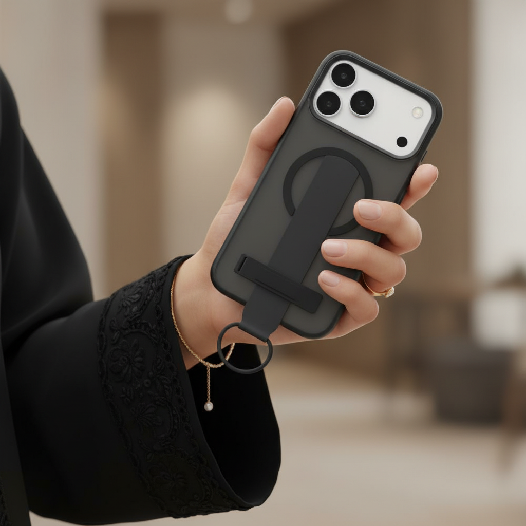 LZEL MagMatte Grip Case for iPhone 17 Pro Max | Black