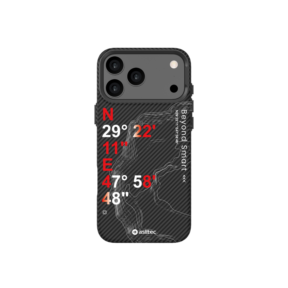 aslitec Geomag Armor Metal Accents Magsafe Case Wit Coordinates Design Case For iPhone 18 Pro Max