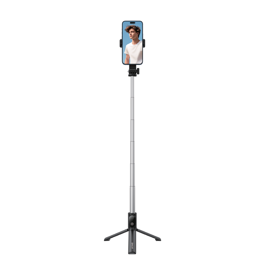 90 Percent Shotiva Series – Foldable Bluetooth Selfie Stick with Tripod | Black