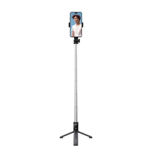 90 Percent Shotiva Series – Foldable Bluetooth Selfie Stick with Tripod | Black