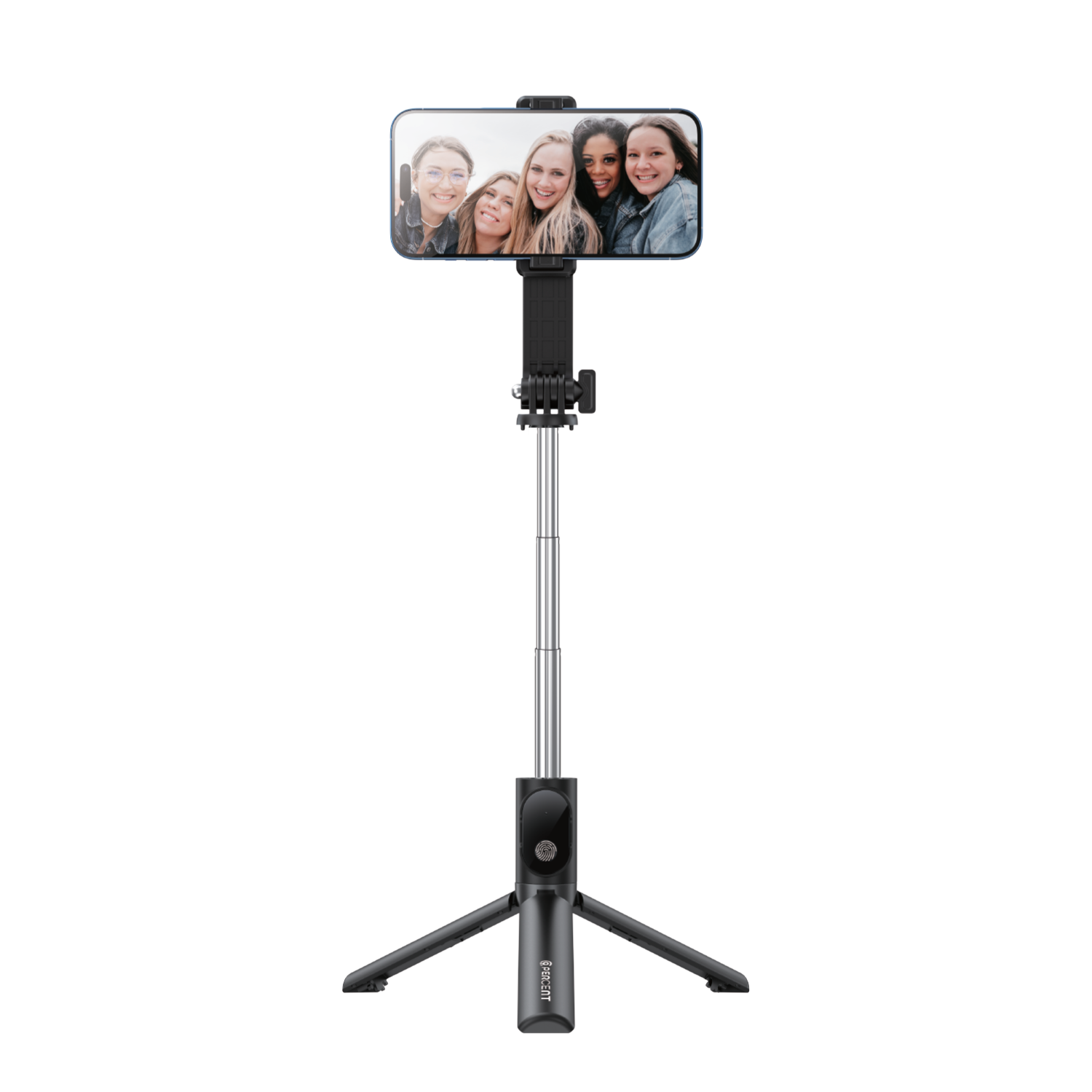 90 Percent Shotiva Series – Foldable Bluetooth Selfie Stick with Tripod | Black