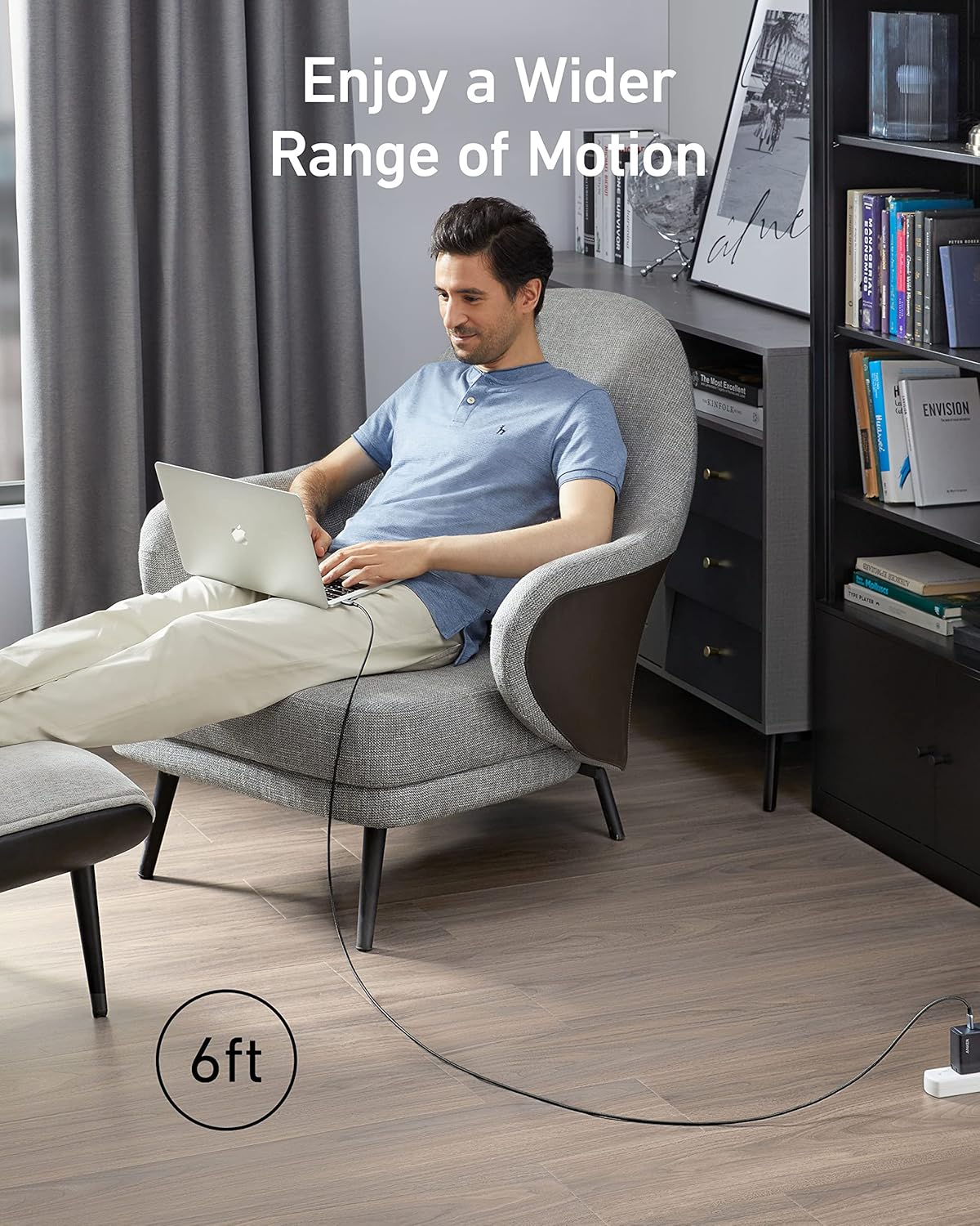 Anker 765 USB-C to USB-C Cable 140w 6ft 480 Mbps