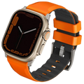 Uniq Linus Airosoft Silicone Strap For Apple Watch 49/45/44/42mm | Volt Orange