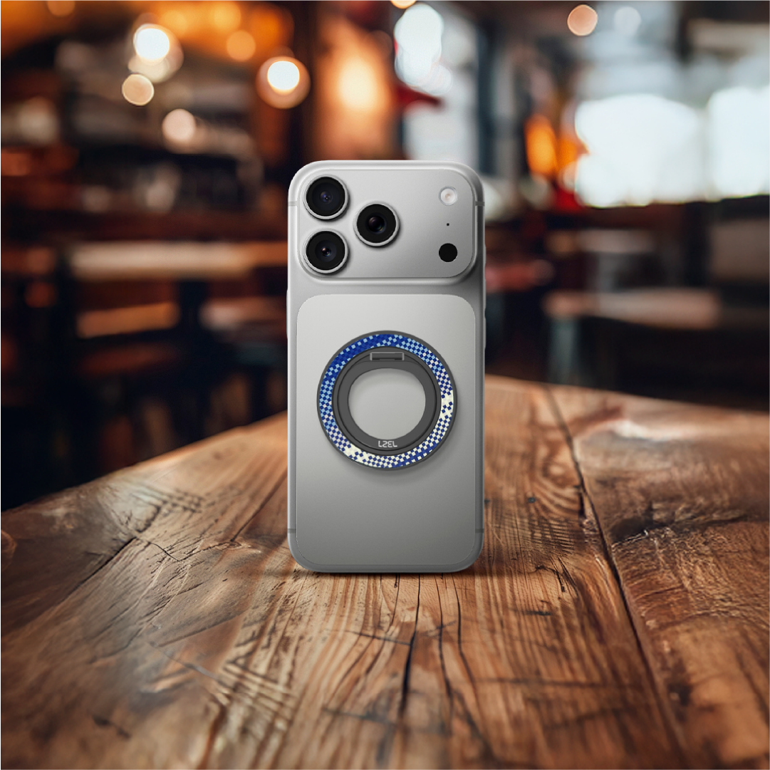 LZEL Magsfe 360 Kickstand | Blue & White