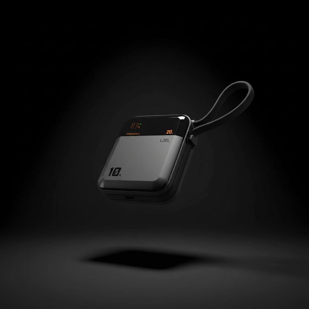 LZEL ZenoFlex Charge+ Mini 10000mAh PD Power Bank â€“ 20W Output / 18W Input | Gray