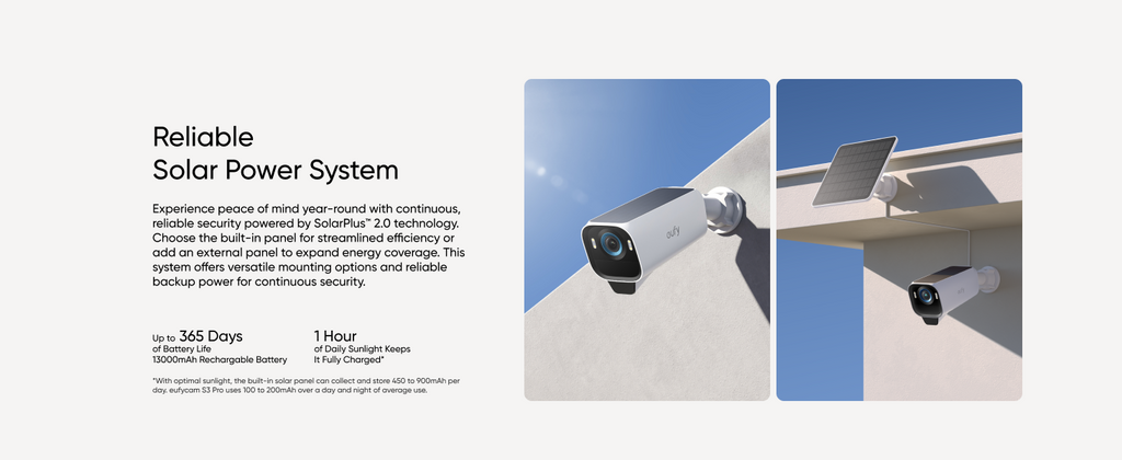 eufyCam S3 Pro Add-On Security Camera â?? 4K MaxColor Vision, Forever Power