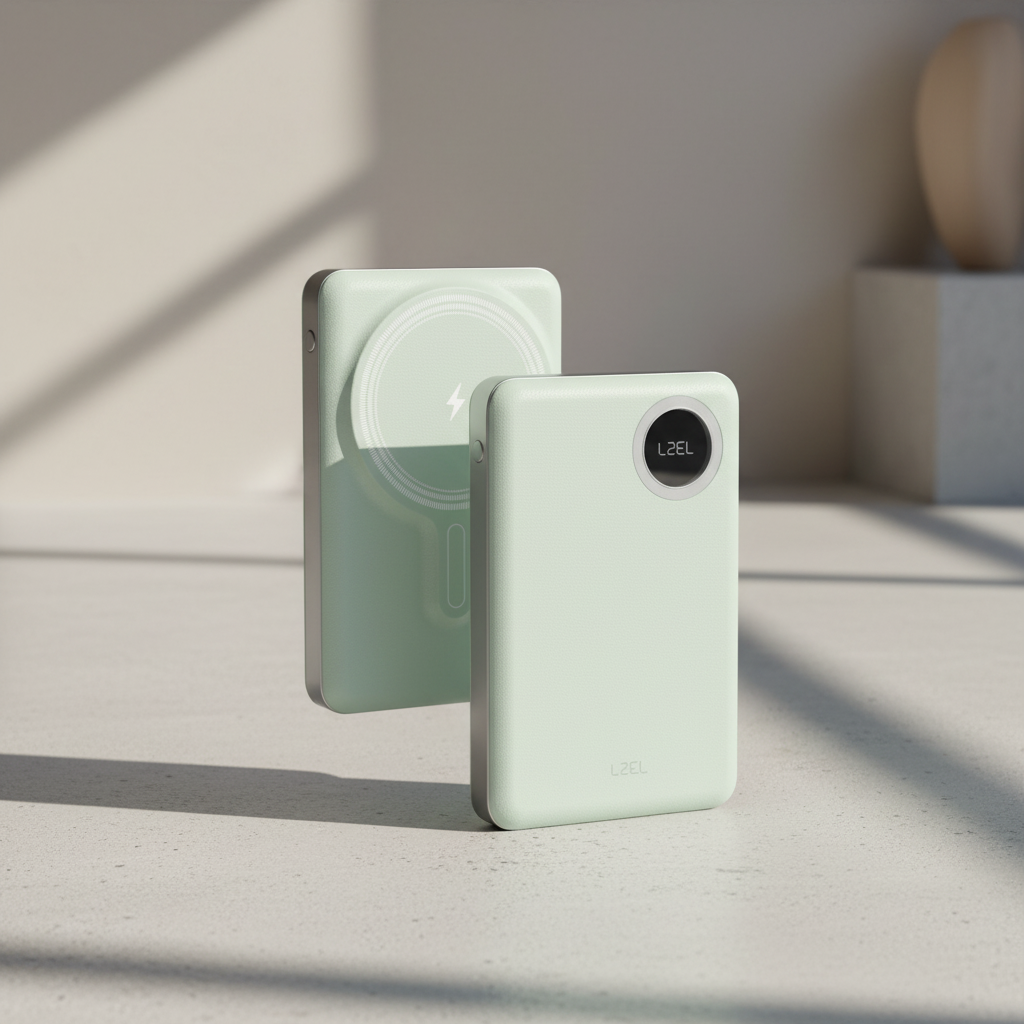 LZEL Novus MagPower 10,000mAh PD MagSafe Power Bank 20W USB-C | Light Green