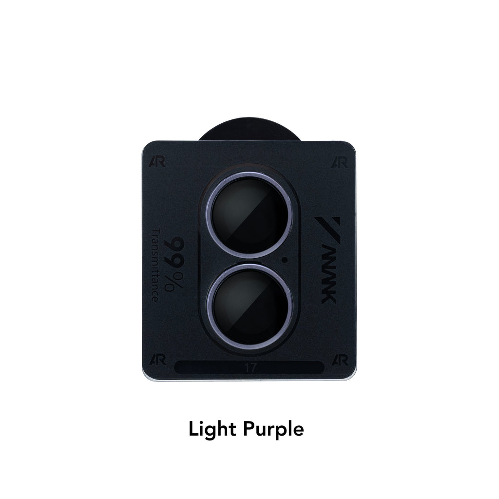 Anank 10X Reinforced 99% AR Lens Guard for iPhone 17 | Light Purple