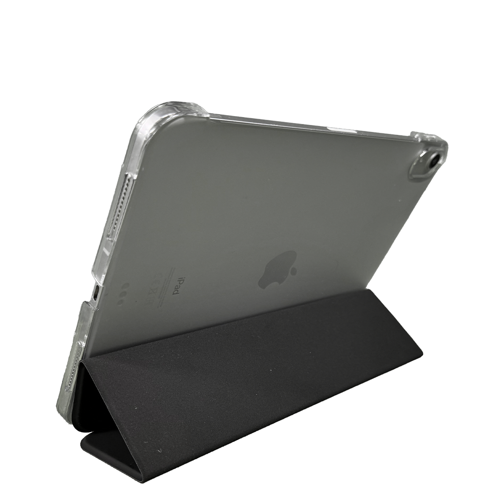 LZEL Imperium Trifolio Smart Folio Case for iPad 10.9" / 11" (A16-2025) – Transparent Back | Black