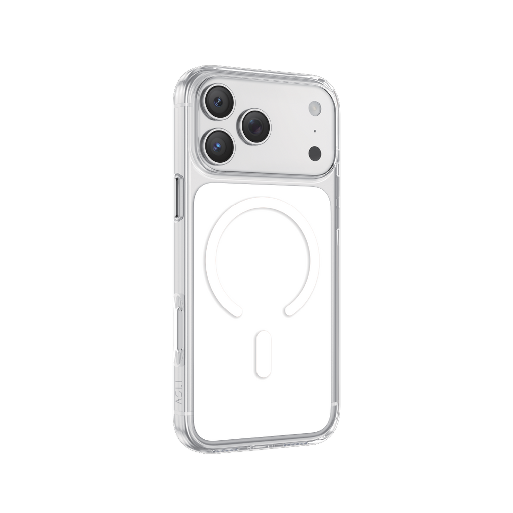 Asli Global Magtrox Neo Scratch-Resistant Transparent Magsafe Case For IPhone 17 Pro Max | White