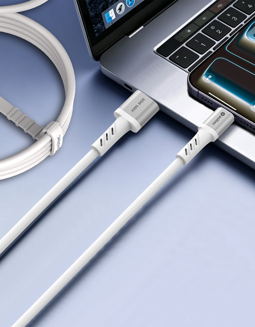 aslitec GRAPHENEX 65W Fast Charging & Data Cable USB-A to USB-C