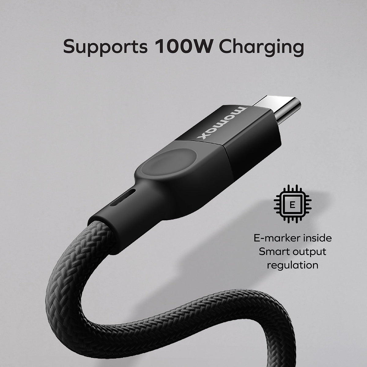 Momax Mag Link USB-C to USB-C 100W Magnetic Cable (1m) | White