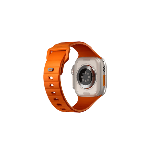 Uniq Stride Fkm Rubber Apple Watch Strap 49/45/44/42mm | Volt Orange