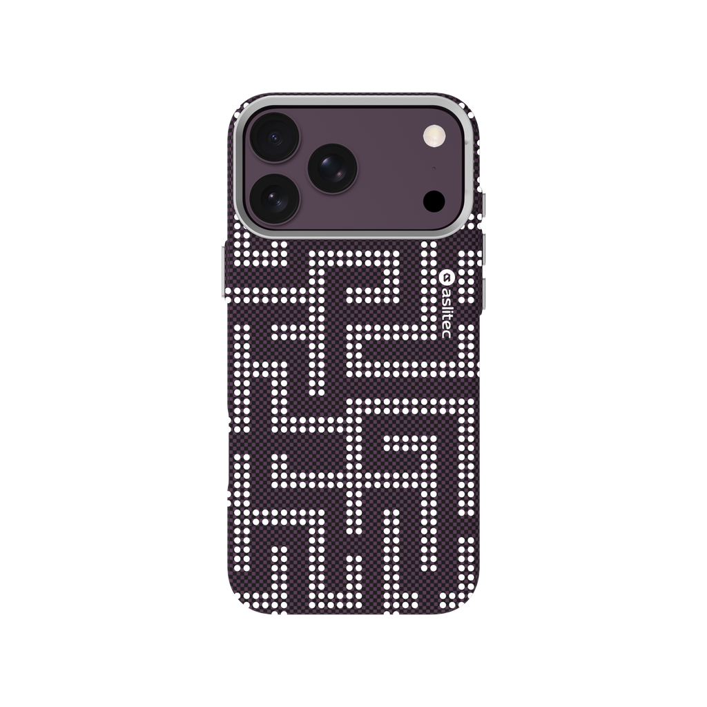 aslitec MAZEMAG MagSafe Case with Maze Pattern & Metal Accents for iPhone 18 Pro & 18 Pro Max