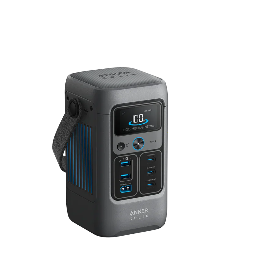 Anker SOLIX C200 DC Portable Power Station - 192Wh | 200W | Dark Gray