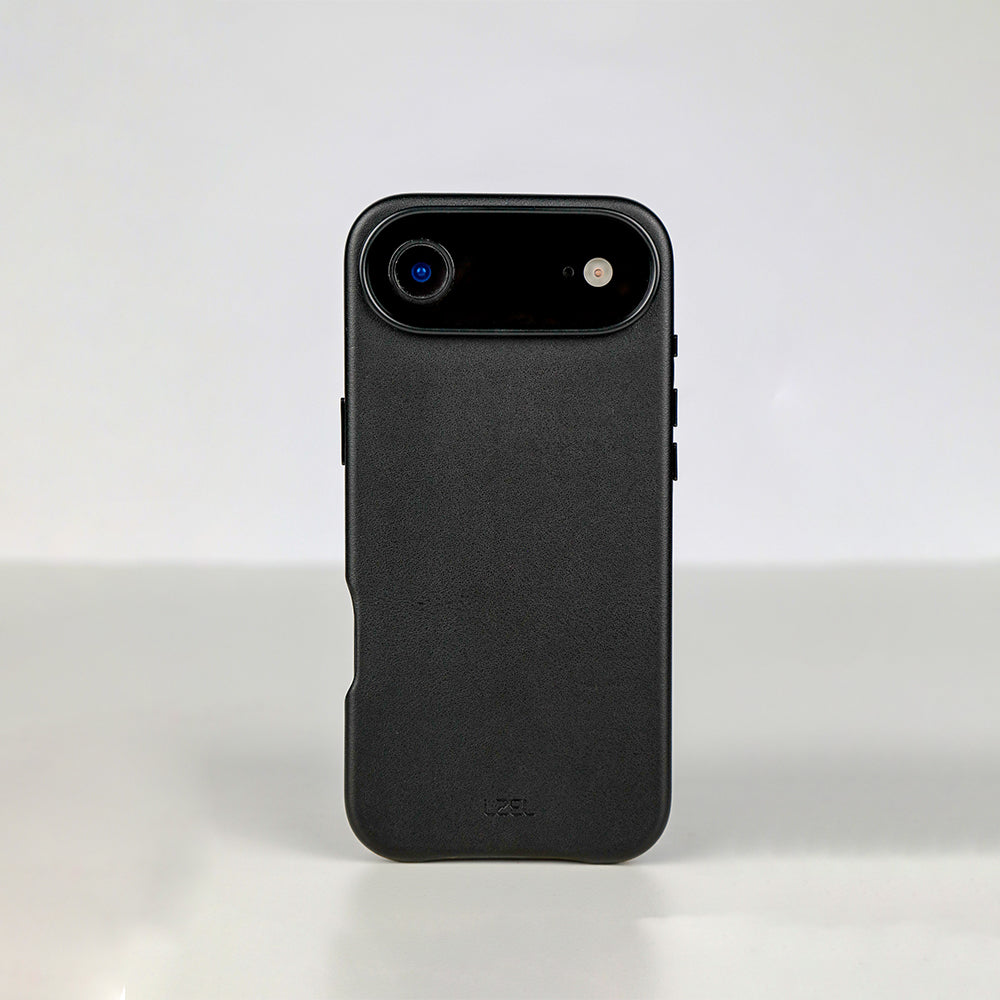 LZEL MagOrbio Leather Case for iPhone Air | Black
