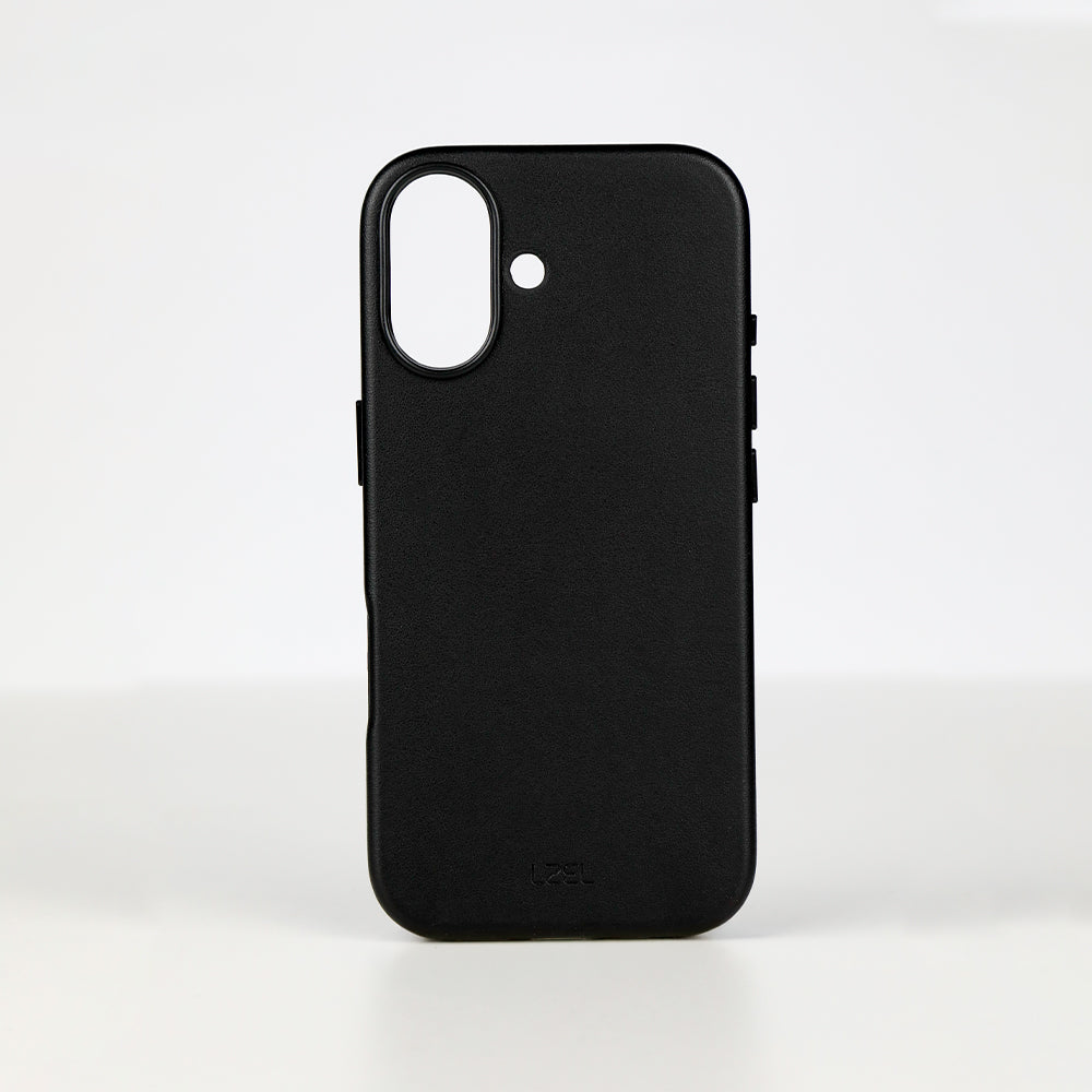 LZEL MagOrbio Leather Case for iPhone 17 | Black