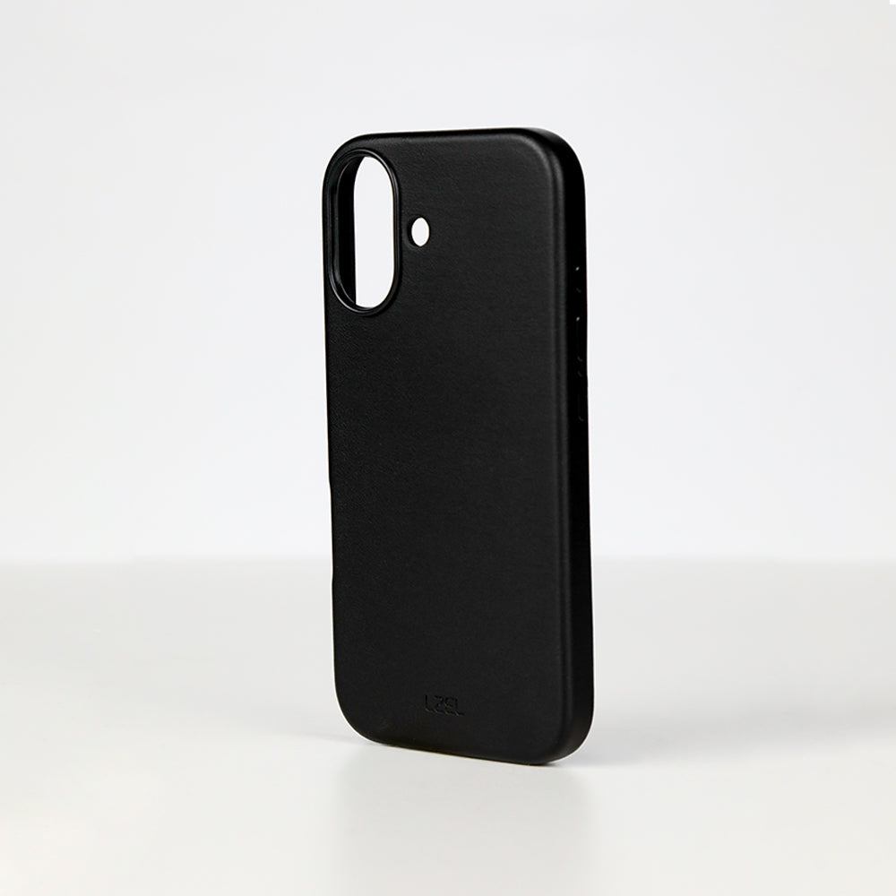 LZEL MagOrbio Leather Case for iPhone 17 | Black