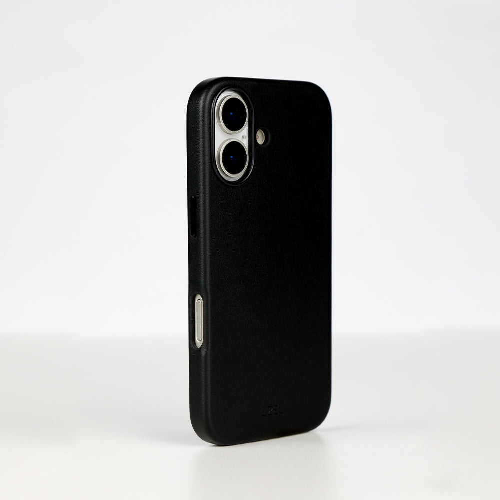 LZEL MagOrbio Leather Case for iPhone 17 | Black