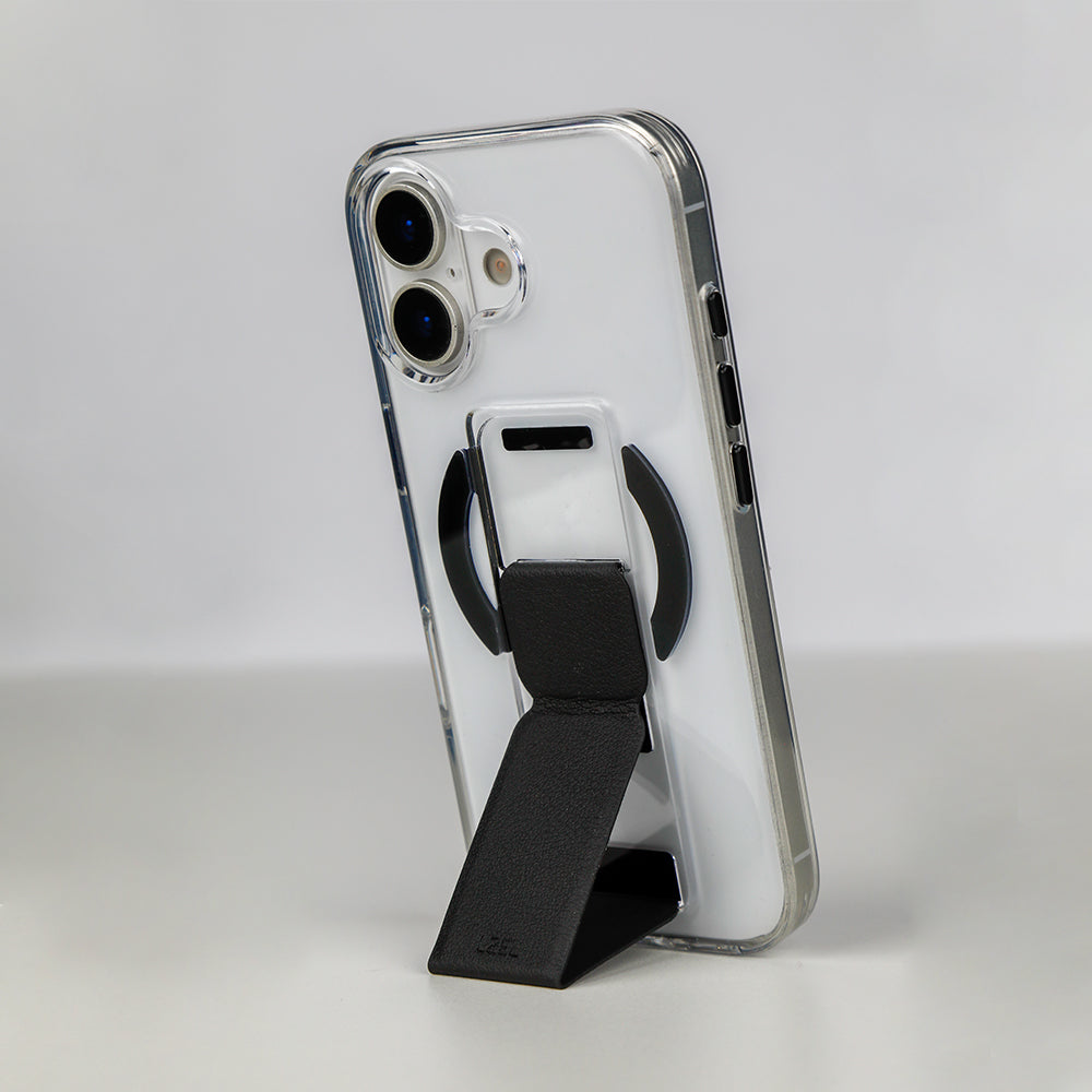 LZEL MagClear LeatherGrip Case for iPhone 17