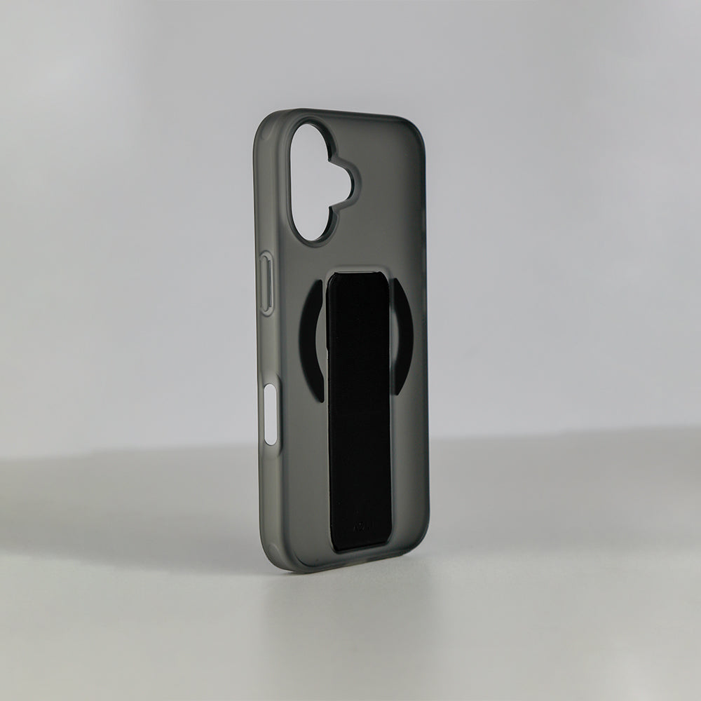 Asli Global MagTrox Gravitas MagSafe Leather Grip Case for iPhone 17 | Black