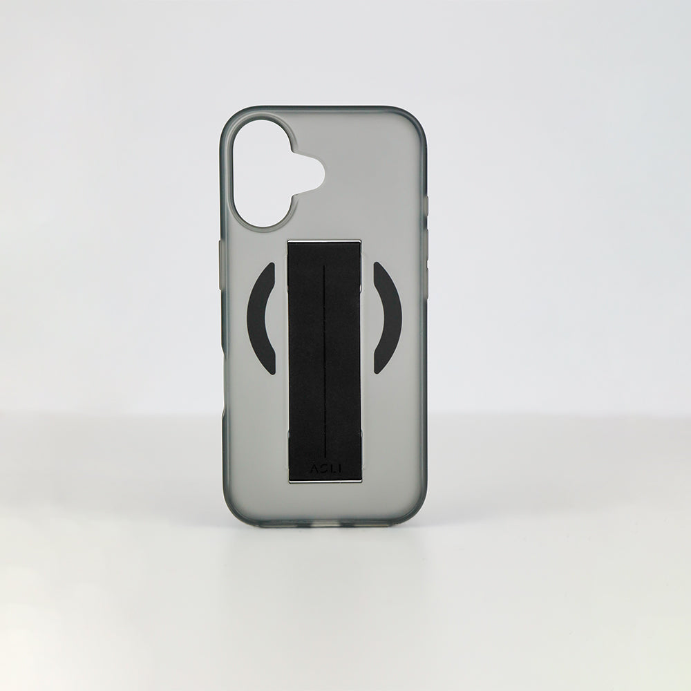 Asli Global MagTrox Grip Pro Liquid Silicone Soft Grip MagSafe Case for iPhone 17 | Black