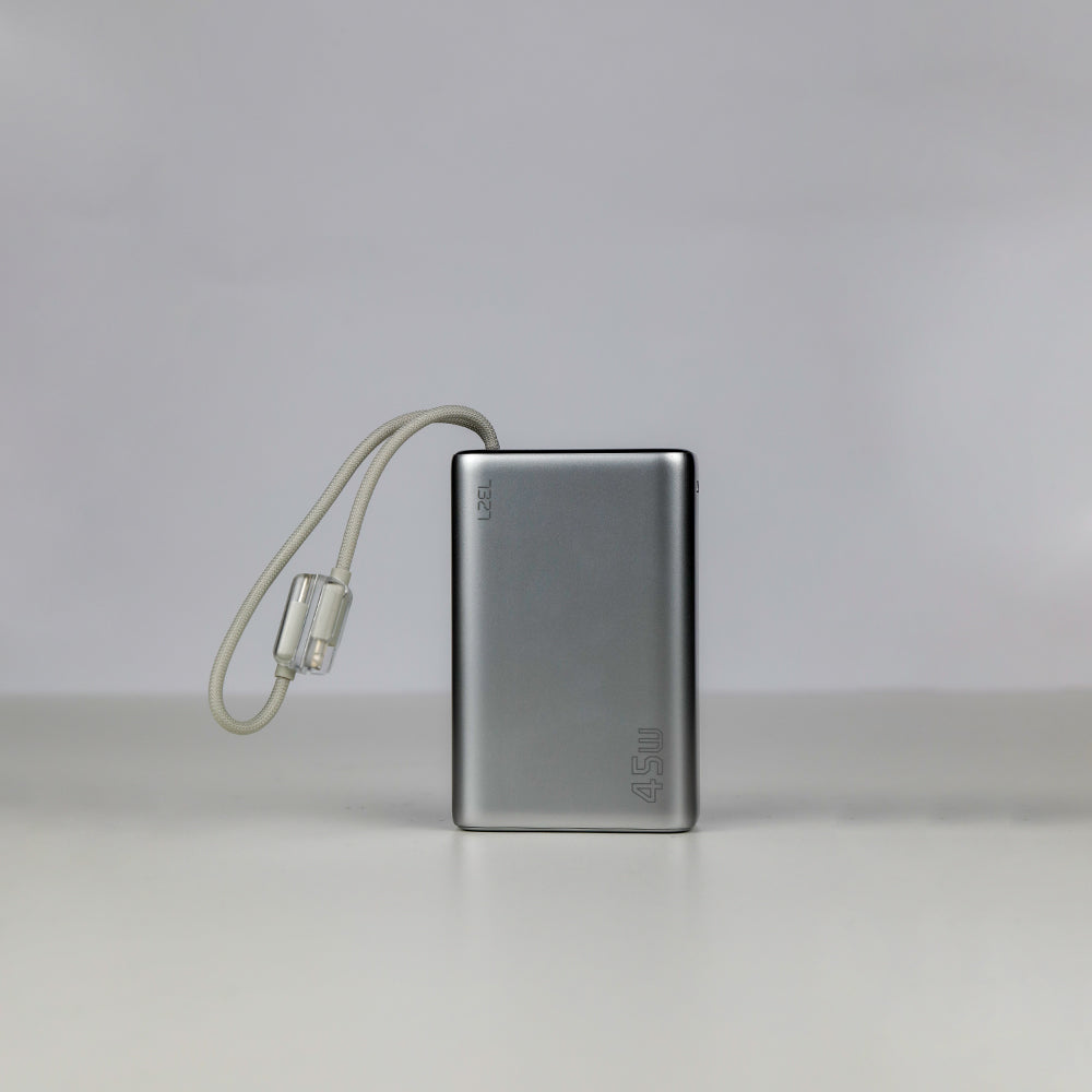 LZEL Neurode 20K Pd45W Mini Power Bank Pd3.0 & Qc3.0 | Usb-C Cable & Lighting Cable