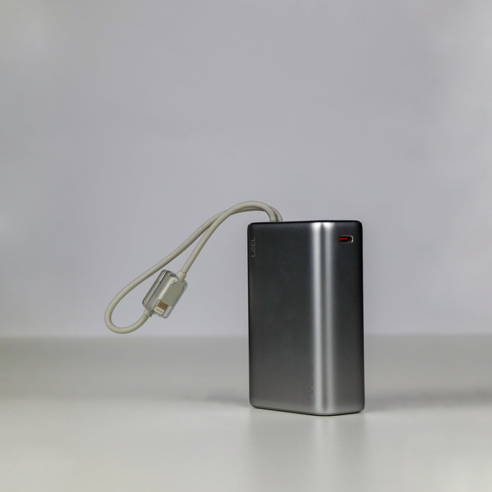 LZEL Neurode 20K Pd45W Mini Power Bank Pd3.0 & Qc3.0 | Usb-C Cable & Lighting Cable