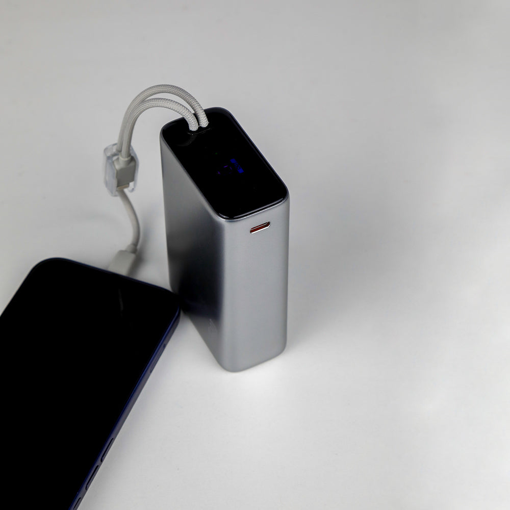 LZEL Neurode 20K Pd45W Mini Power Bank Pd3.0 & Qc3.0 | Usb-C Cable & Lighting Cable