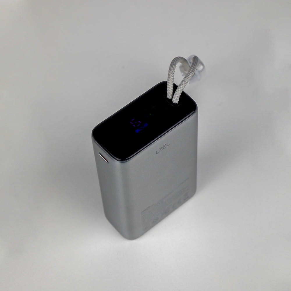 LZEL Neurode 20K Pd45W Mini Power Bank Pd3.0 & Qc3.0 | Usb-C Cable & Lighting Cable