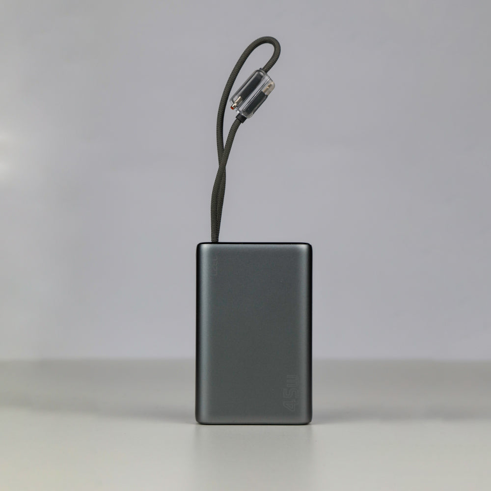 LZEL Neurode 20K Pd45W Mini Power Bank Pd3.0 & Qc3.0 | Usb-C Cable & Lighting Cable