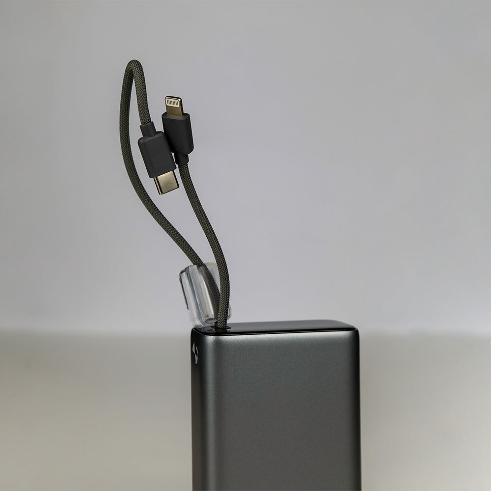 LZEL Neurode 20K Pd45W Mini Power Bank Pd3.0 & Qc3.0 | Usb-C Cable & Lighting Cable